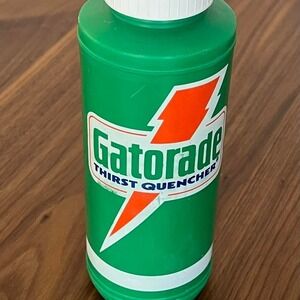 Vintage Green and orange Gatorade bottle 1985